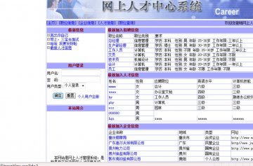 166+ASP网上人才管理系统（150） access
