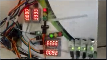 101+单片机+z033+PLC智能控制红绿灯时长（400元）