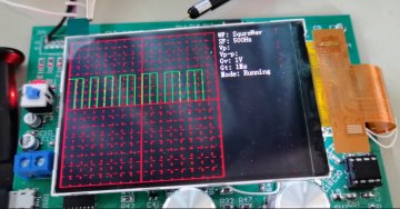 c语言的STM32简易示波器（c语言+实物+程序+原理图